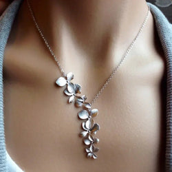 Antike Silber Floral Halskette