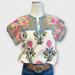 Uriella – Bestickte Boho-Bluse