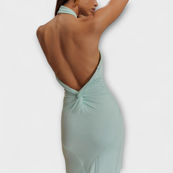 Lagune - Slinky Halter Maxi Kleid