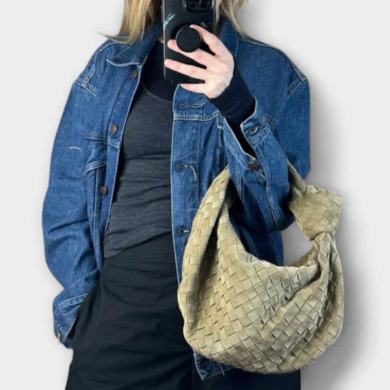 Cécile. - Große geflochtene Damenhandtasche