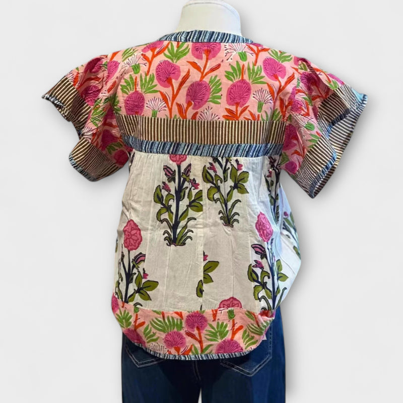 Uriella – Bestickte Boho-Bluse