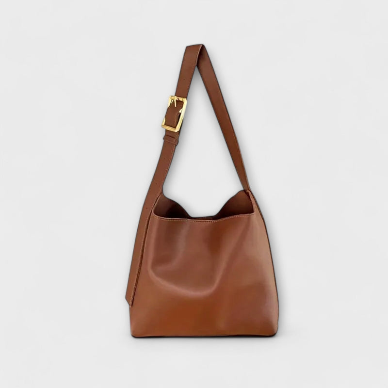 Cécile. – Elegante Lederschultertasche
