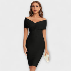 Elegantes Kleid mit V-Ausschnitt