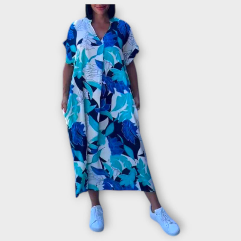 Elena - Elegantes geblümtes Kleid