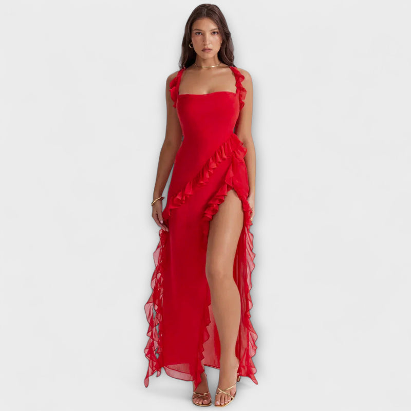 Lara - Maxikleid mit Seitenschlitz