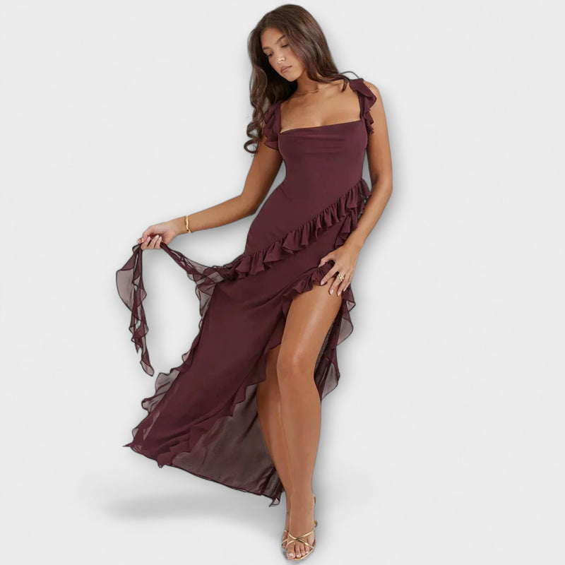 Lara - Maxikleid mit Seitenschlitz